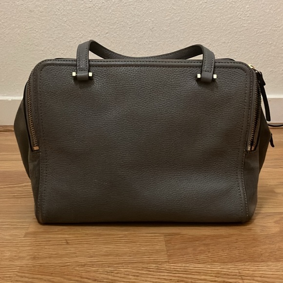 Kate Spade Leather-Suede Gray Handbag - Picture 2 of 16